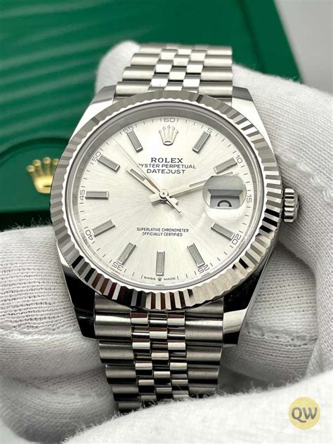 rolex datejust jubilee silver dial|Rolex Datejust 41mm jubilee bracelet.